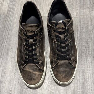 Tod's Distressed Brown Sneakers